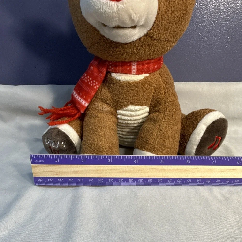 Vtg Rudolph the Red-Nosed Reindeer Plush Animal Musical Baby's 1st Christmas